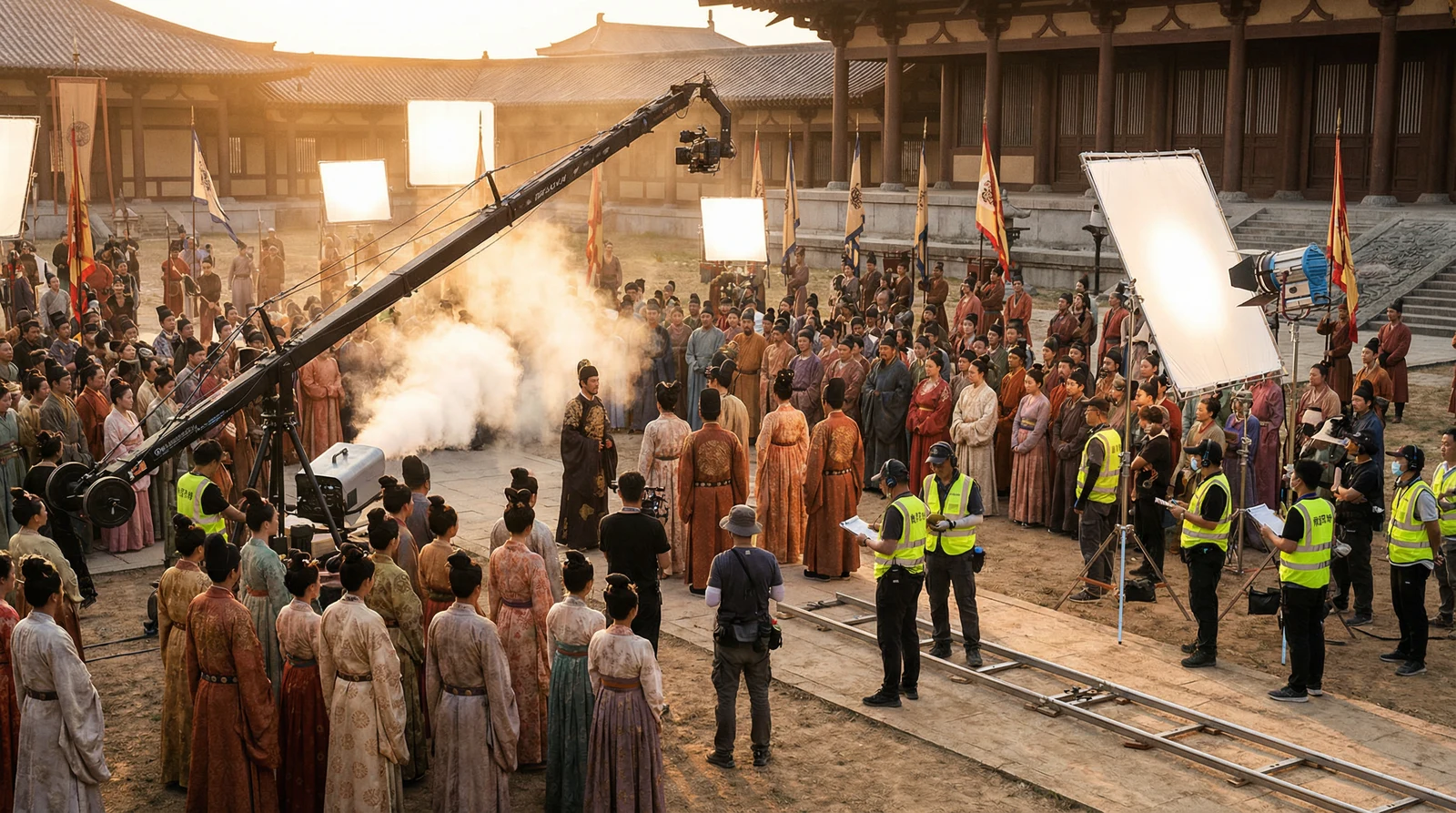 海角社区古装大片拍摄现场幕后花絮